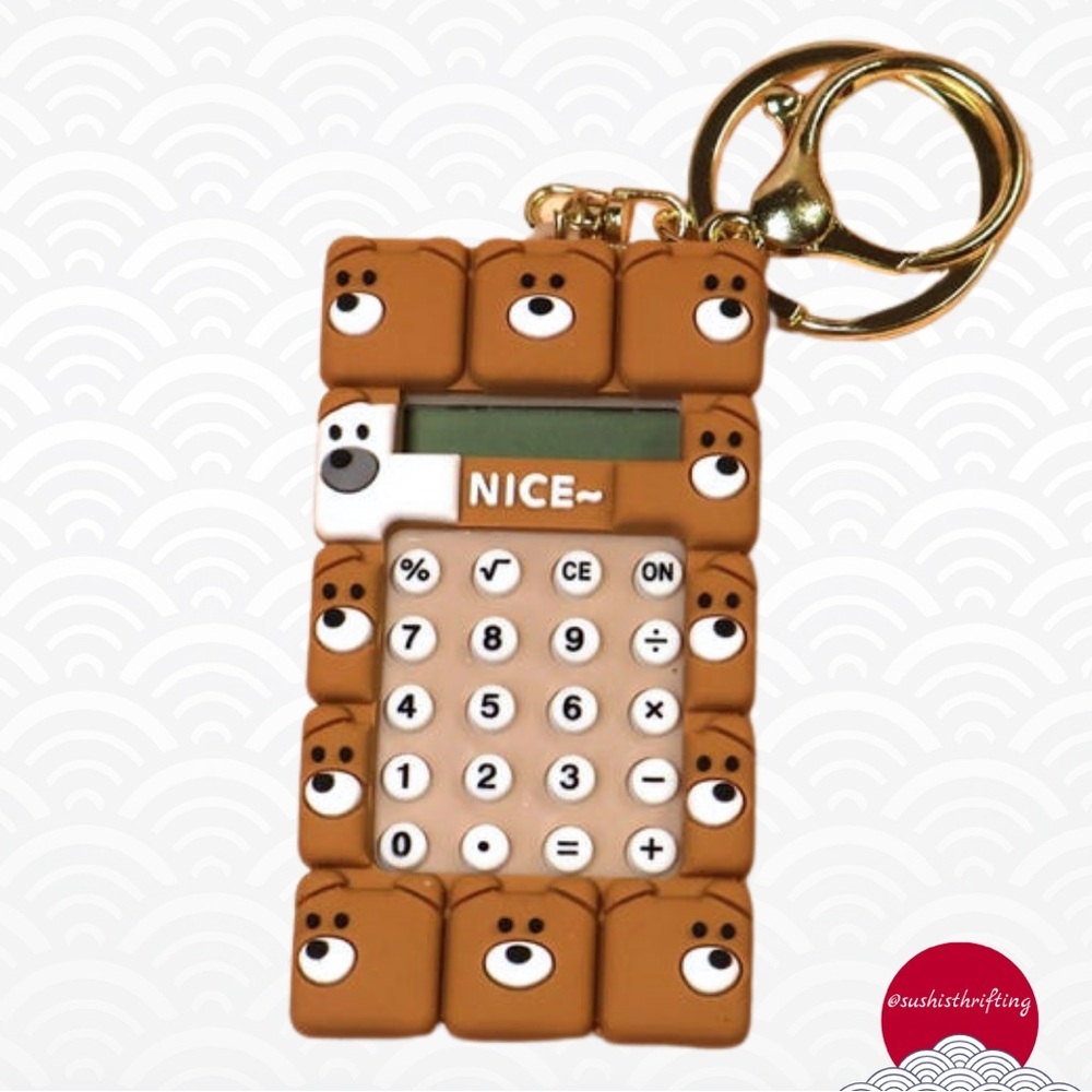 1 Mini Calculator Keychain - Picture 3 of 9